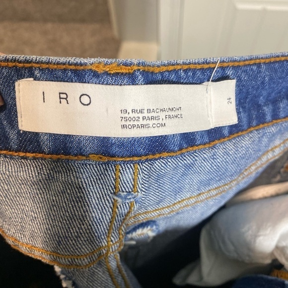 IRO SLATE HIGH WAIST JEANS IN COUNTRY MID BLUE - Picture 6 of 11